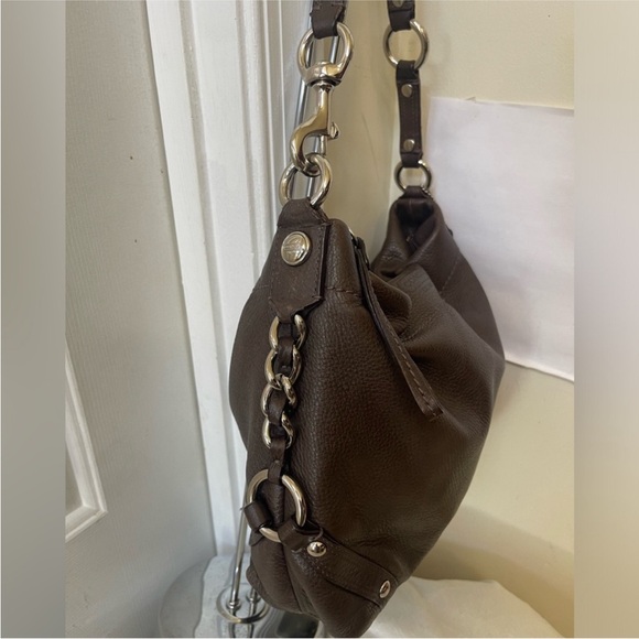 Coach Carly Brown Leather Shoulder Bag EUC - Picture 4 of 9